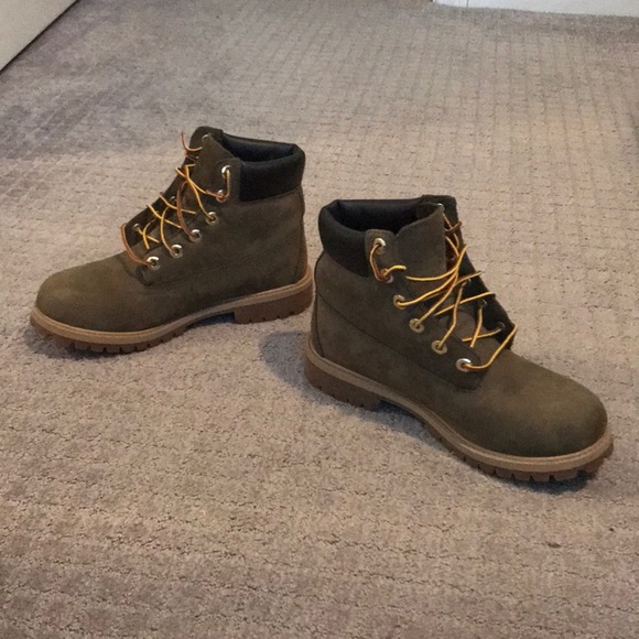 hunter green timberland boots